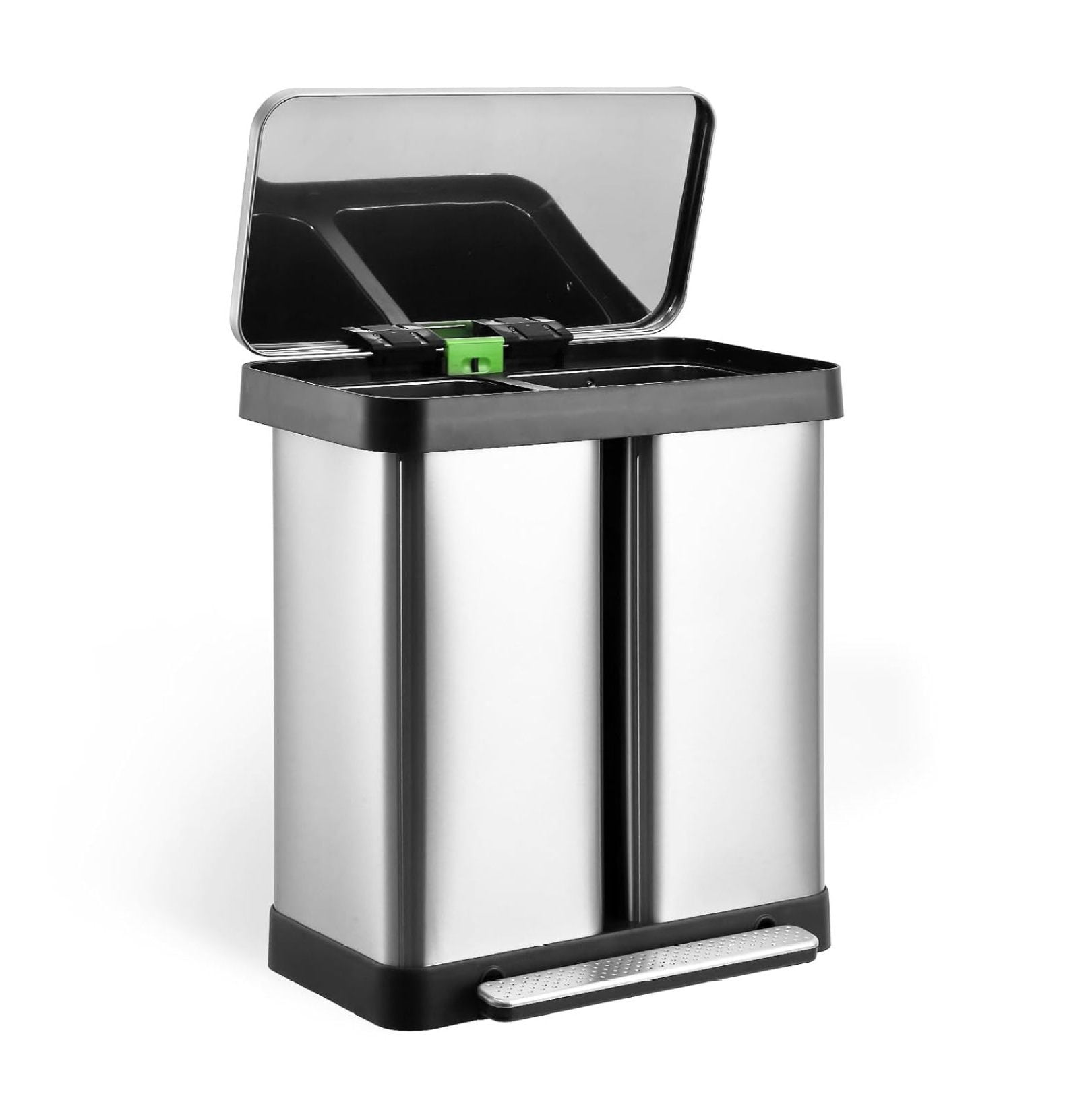 19 Gallon Trash Can, Fingerprint Proof Stainless Steel Kitchen Garbage