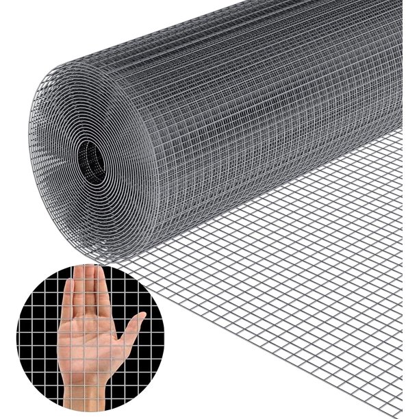 19 Gauge 48" x 100' Galvanized Hardware Cloth Roll Heavy Duty Mesh