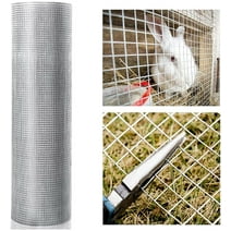 19 Gauge Hardware Cloth, 1/2 inch 48inch100ft Chicken Wire Fence, Galvanized Welded Cage Wire Mesh Roll Supports Poultry Netting Cage Fence