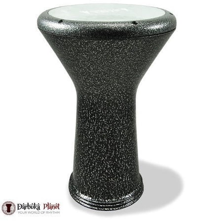 19" Gawharet El Fan Black Metal Dohola Darbuka Drum Doumbek GEF Dohola