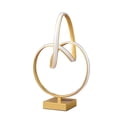 thumbnail image 1 of 19" Gold Metal Abstract Geo LED Table Lamp, 1 of 4