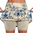 19" Golf Skorts Skirts for Women High Waisted Skort Skirt Floral Print