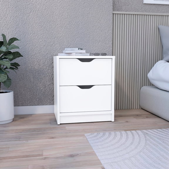 19”H Particle Board - Pull - out Drawer Feature - Bedside Location - Simple Storage for Night Items