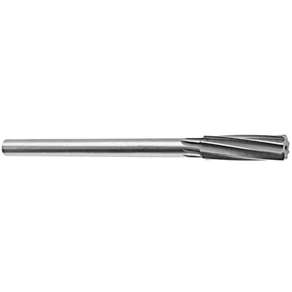 #19 HSS Straight Shank Straight Flute Chucking Reamer, DWRR19