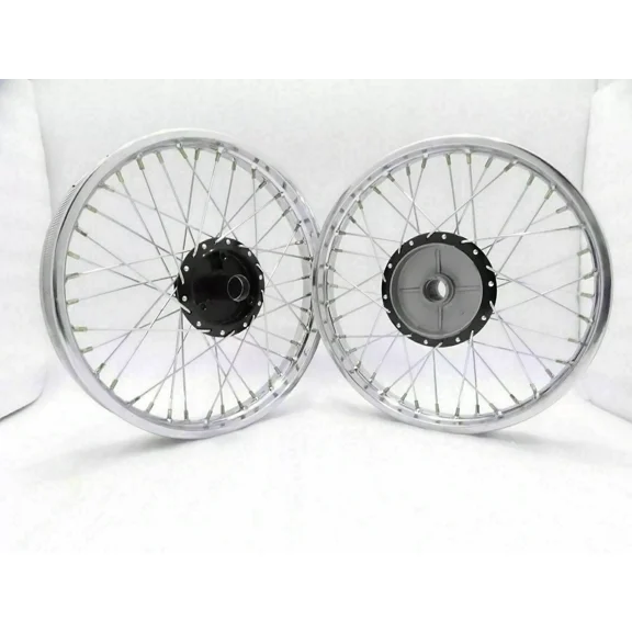 Enfield, BSA, Norton, Triumph 19" Half Width Hub Front & Rear Wheel Rim Set