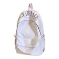 thumbnail image 1 of 19 IN Retro Gothic Letter Backpack, Soft Nylon Casual Daypack, Stretch Side Storage Shoulder Bag, 1 of 7