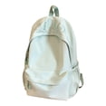 thumbnail image 1 of 19 IN Retro Gothic Letter Backpack, Soft Nylon Casual Daypack, Stretch Side Storage Shoulder Bag, 1 of 7