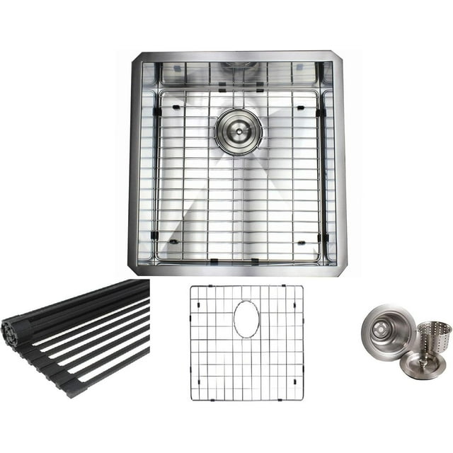 19 INCH Zero Design 16 Gauge Undermount Single Bowl Stainless Steel