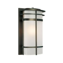 19 Inch 1 Light Outdoor Wall Mount In Modern Style 10 High By 19 Wide Capital Lighting 9883Ob