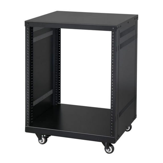 19 Inch 12U Rack Cabinet, DJ Equipment Cabinet, Server Rack - Black ...