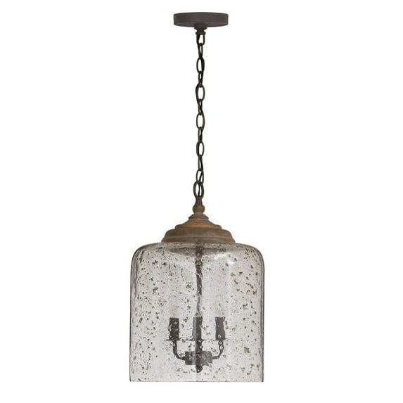19 Inch 3 Light Pendant In Urban/Industrial Style 12.5 High By 19 Wide -Traditional Installation Capital Lighting 335242Ng