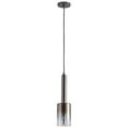 thumbnail image 1 of 19 Inch 5.1W 120V 1 Led Pendant-Gunmetal Finish-Coffee Ombre Glass Color Oxygen Lighting 3-656-2018, 1 of 4