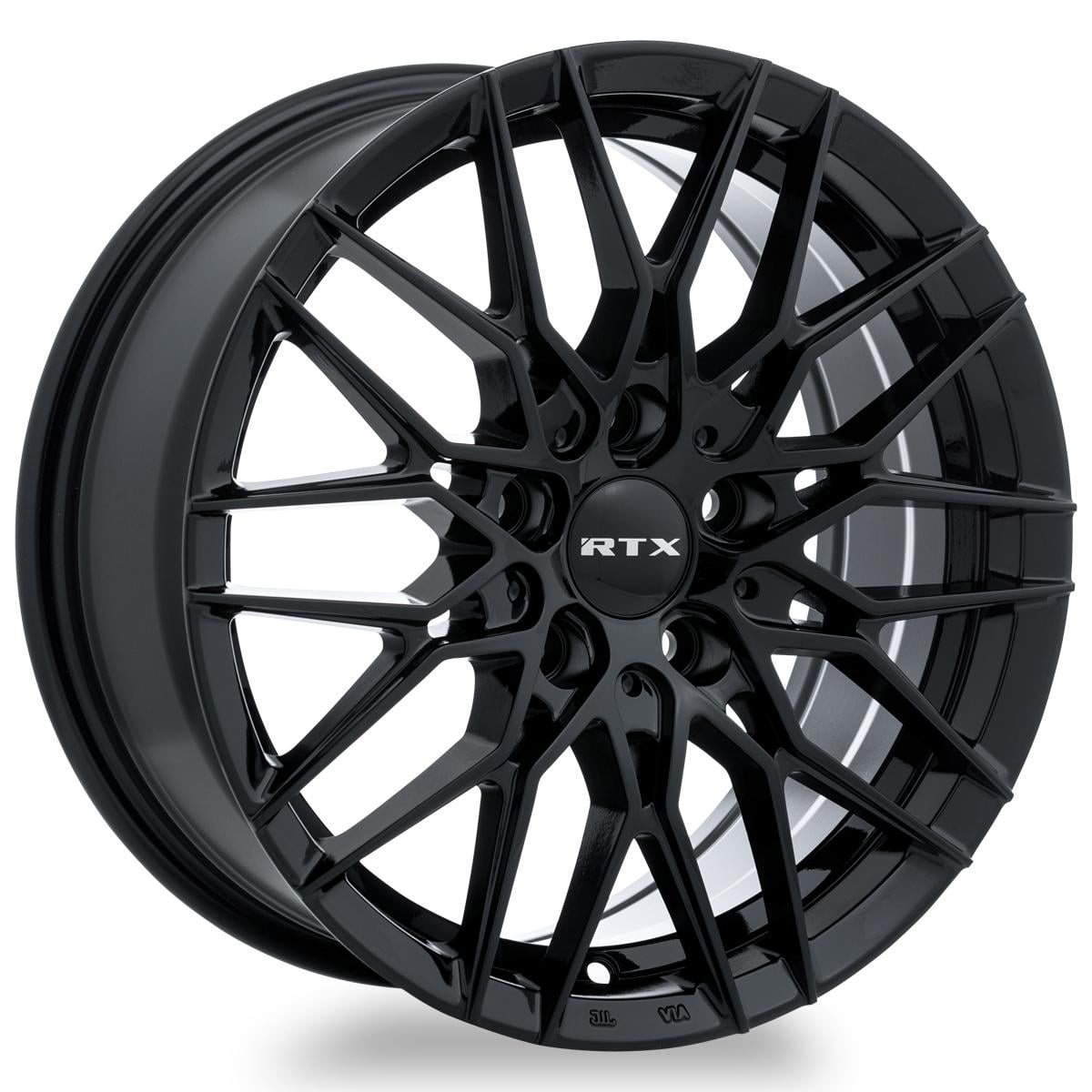 RTX 18x8 Black Alloy Wheel Rim For Hyundai Palisade & Venue – 5x114.3, 38mm Offset, Gloss Black Machined