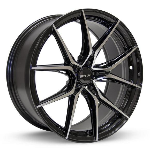 19 Inch Black Alloy Wheel Rim for Jeep Compass, RTX 82819 19x8.5 5x114.3 5Lug