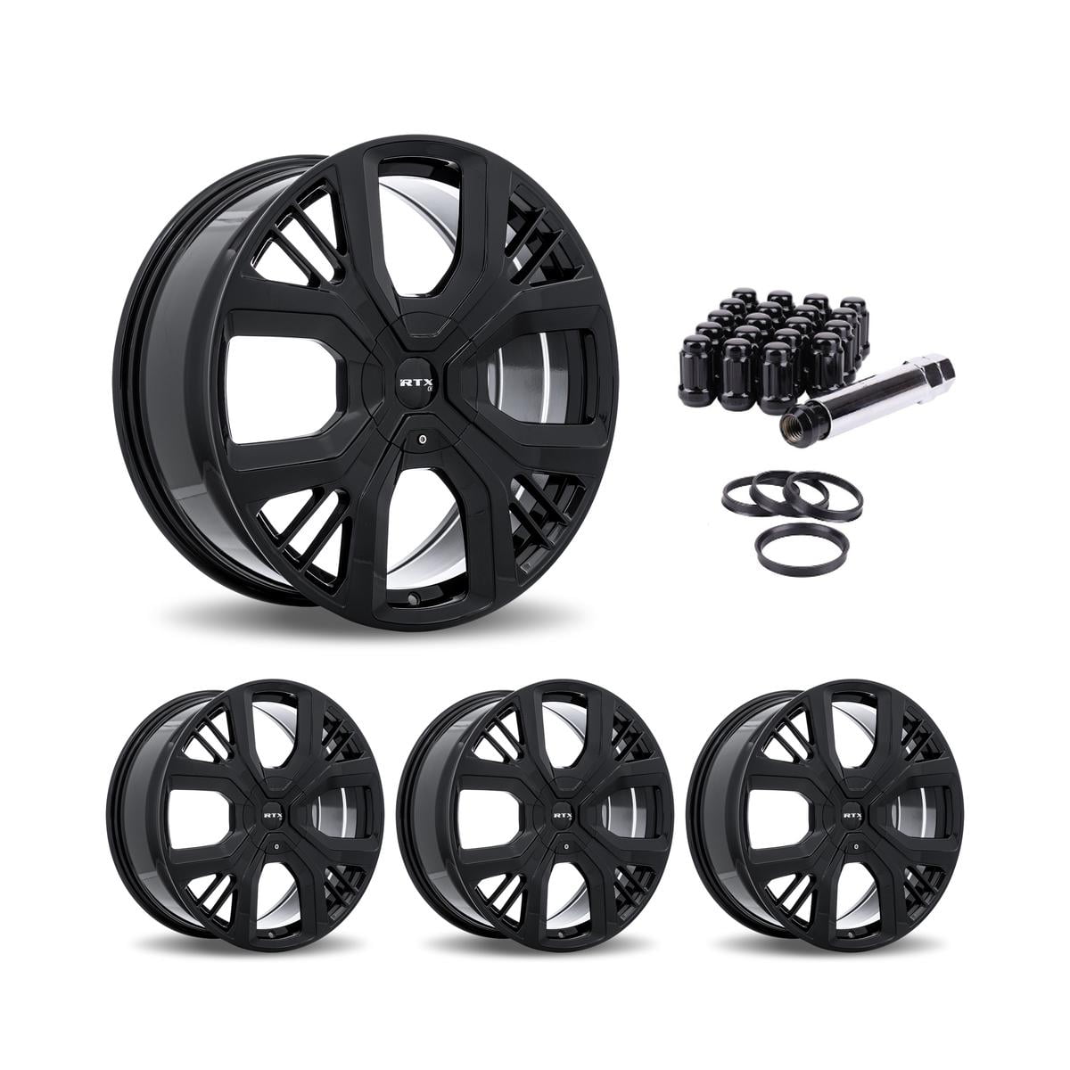 19 Inch Black Rims (Set of 4) for 2010-2023 Volvo XC60, RTX 83170-GW ...