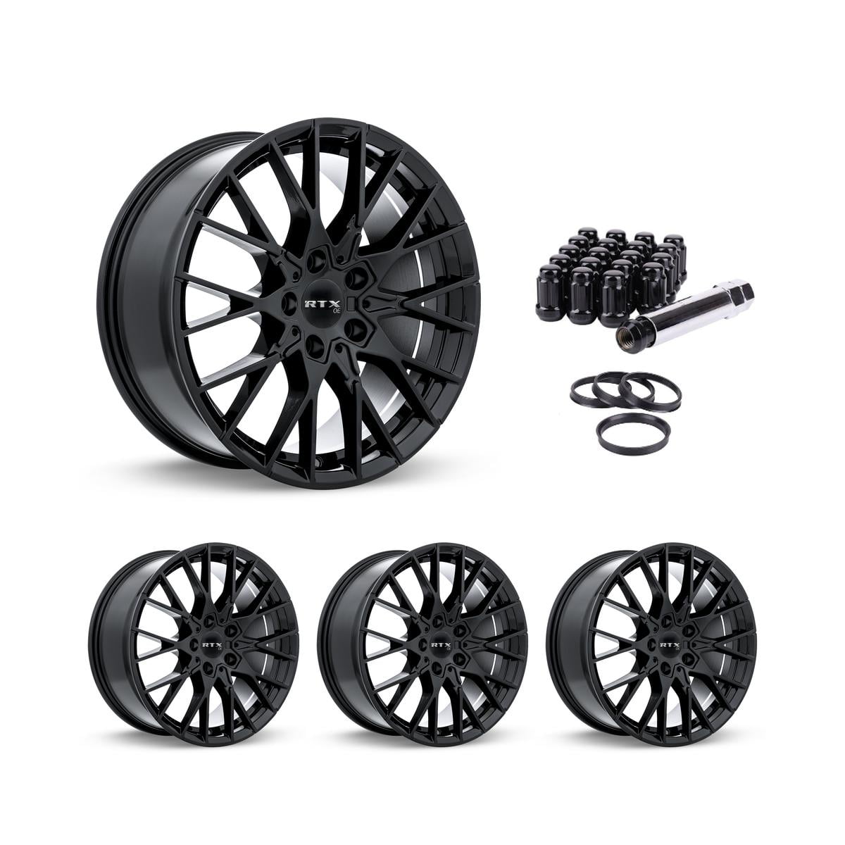 19 Inch Black Rims (Set of 4) for 2019-2024 BMW 330i xDrive, RTX 507412 ...