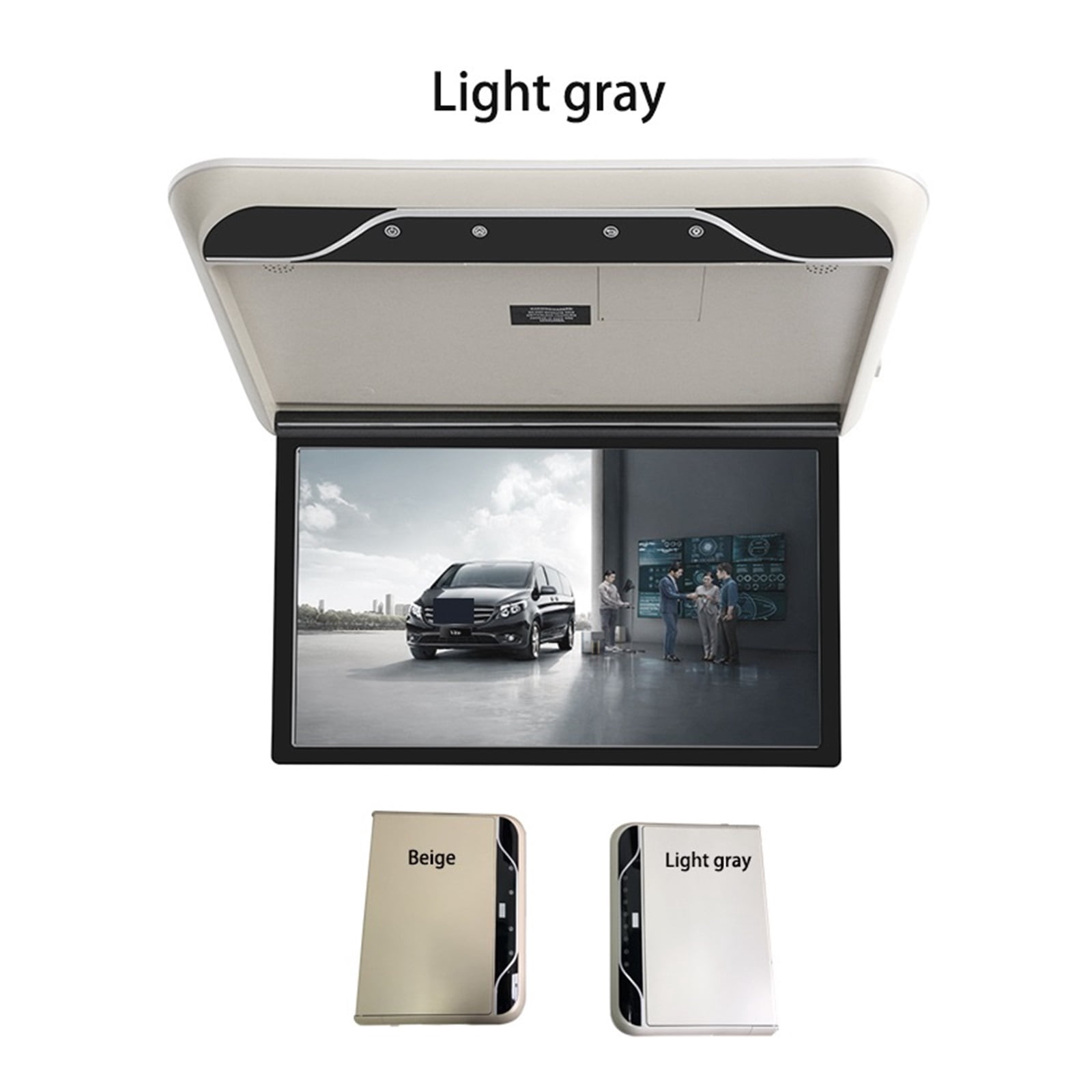 19 Inch Car Video Players HD LCD Screen Automobile Ceiling Roof Mount ...