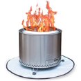 19 Inch Circular Smokeless Fire Pit with Carry Bag and Ash Removal Tray
