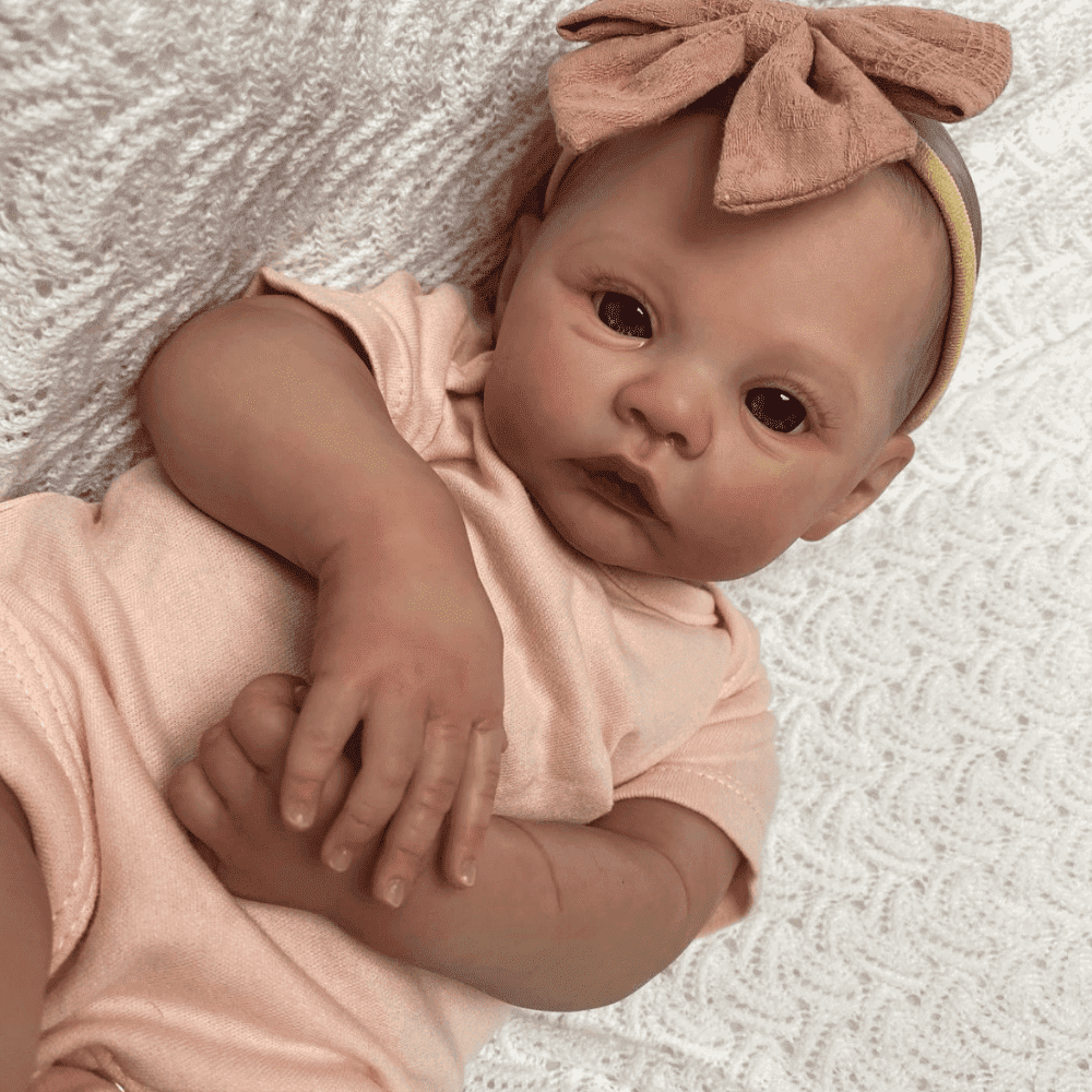 19 Inch Lifelike Reborn Baby Dolls-Cute Realistic Newborn Baby Doll, Soft Cloth Body Poseable Real Life Baby Dolls with Accessories for 3+