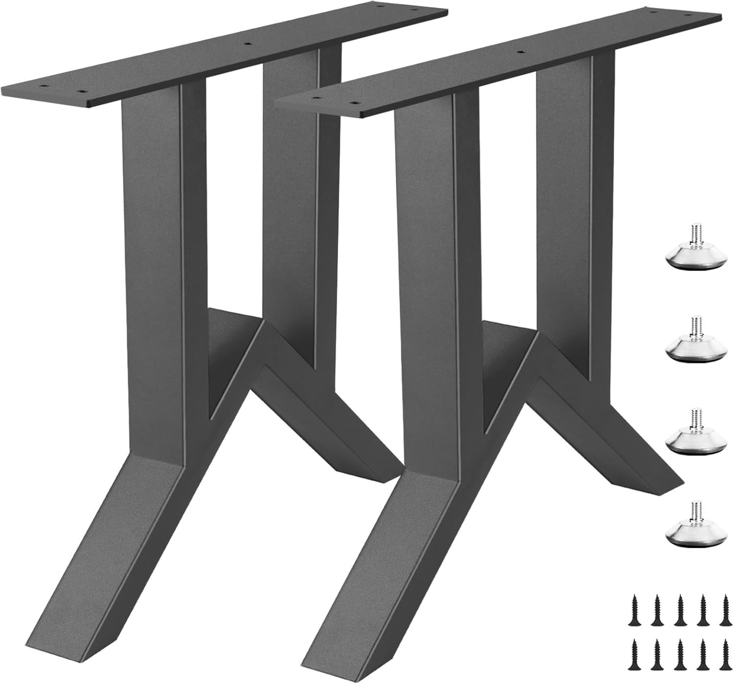 Y-CFHFC 12 Inch Trapezoid Metal Table Legs Bench Legs,DIY Furniture For - View #9