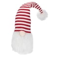thumbnail image 1 of Northlight Plush Gnome Head with Striped Hat Christmas Decoration - 19" - Red and White, 1 of 5