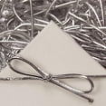 thumbnail image 1 of 19 Inch Silver Metallic Stretch Loops With Bow - 50 Pack, 1 of 1