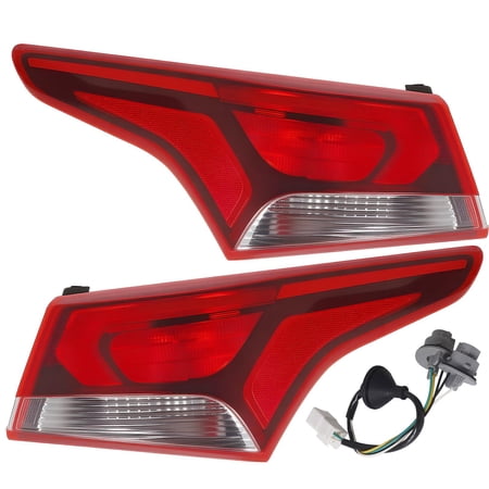 19 Inch Tail Lights Assembly Fit, Acrylic Lens Outer Tail Lights with Waterproof and Dustproof Design, Hyundai Accent Rear Lamp for Hyundai Accent 2017-2018-2019 Fog Outdoor Use