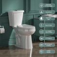 thumbnail image 1 of 19 Inch Tall Toilet for Seniors ADA Toilet High Toilet Comfort Bowl Height for Bathroom, Two-Piece Dual Flush 1.1/1.6 GPF 12” Rough In,White, Round Bowl for Small Bathroom, 1 of 10