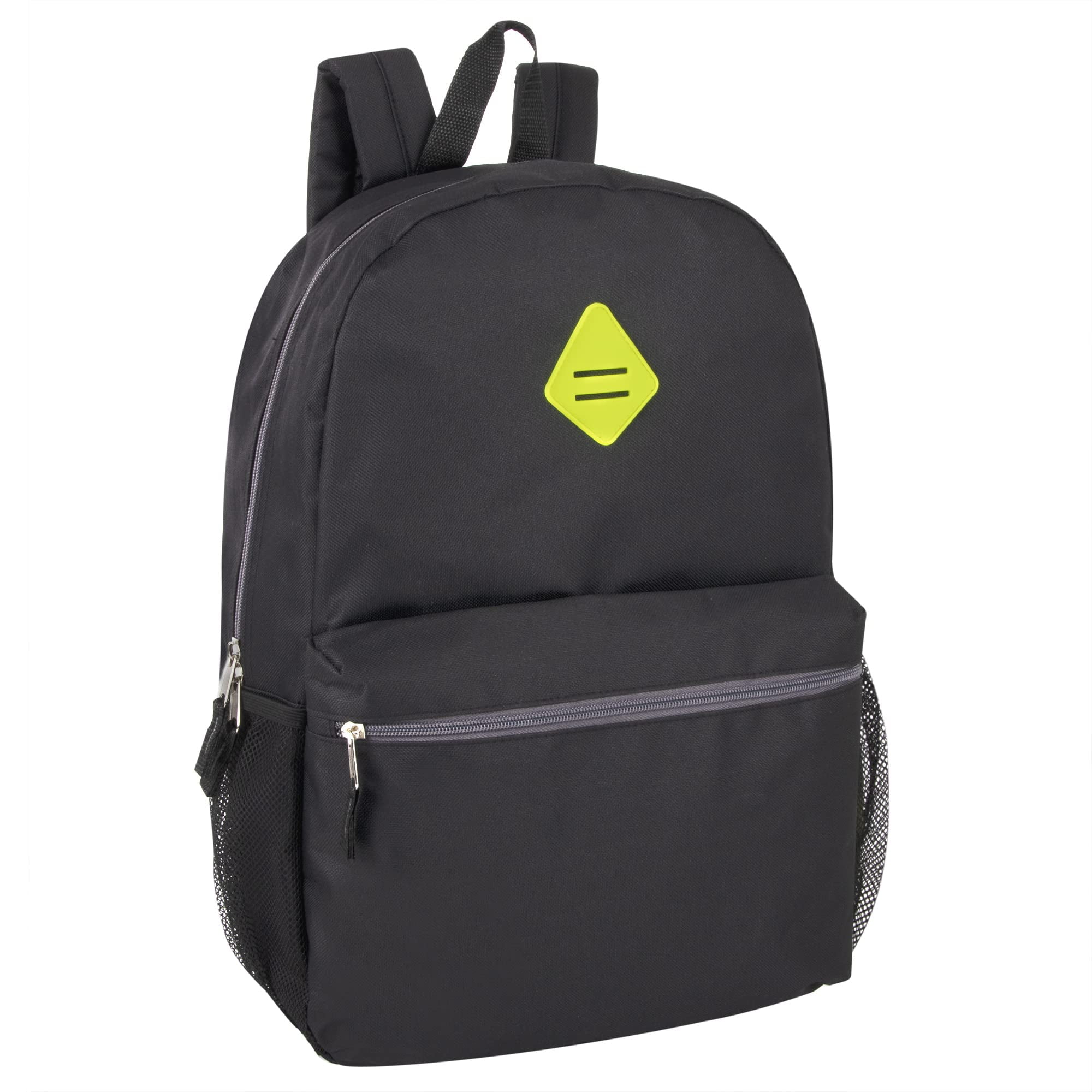 19 Inch Two Tone Color Mesh Side Pocket Backpack for Camping, Commuting ...