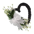 thumbnail image 1 of 19 Inch Valentine's Day Heart Shaped Flower Wreath, Mother's Day Wreath, Home Wall Decor Wreath, Rustic Heart Wreath, Decorative Heart Shaped Wreath, Porch Decor Wreath, Floral Heart Wreath, 1 of 4