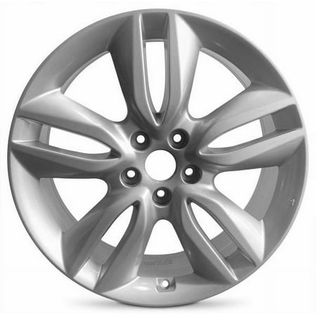19 Inch Wheel for 2013-2016 Hyundai Santa Fe 5 Lug Silver Aluminum Rim