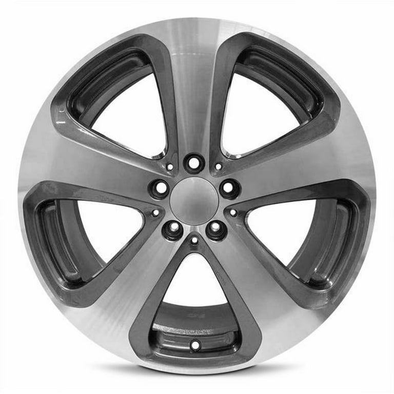 Road Ready Wheels 19 inch Wheel for 2016-2017 Mercedes-Benz GLC 5 Lug Gunmetal Aluminum Rim, Silver