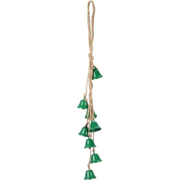 19 Inch Witch Bells Hanging String Wind Chime Green