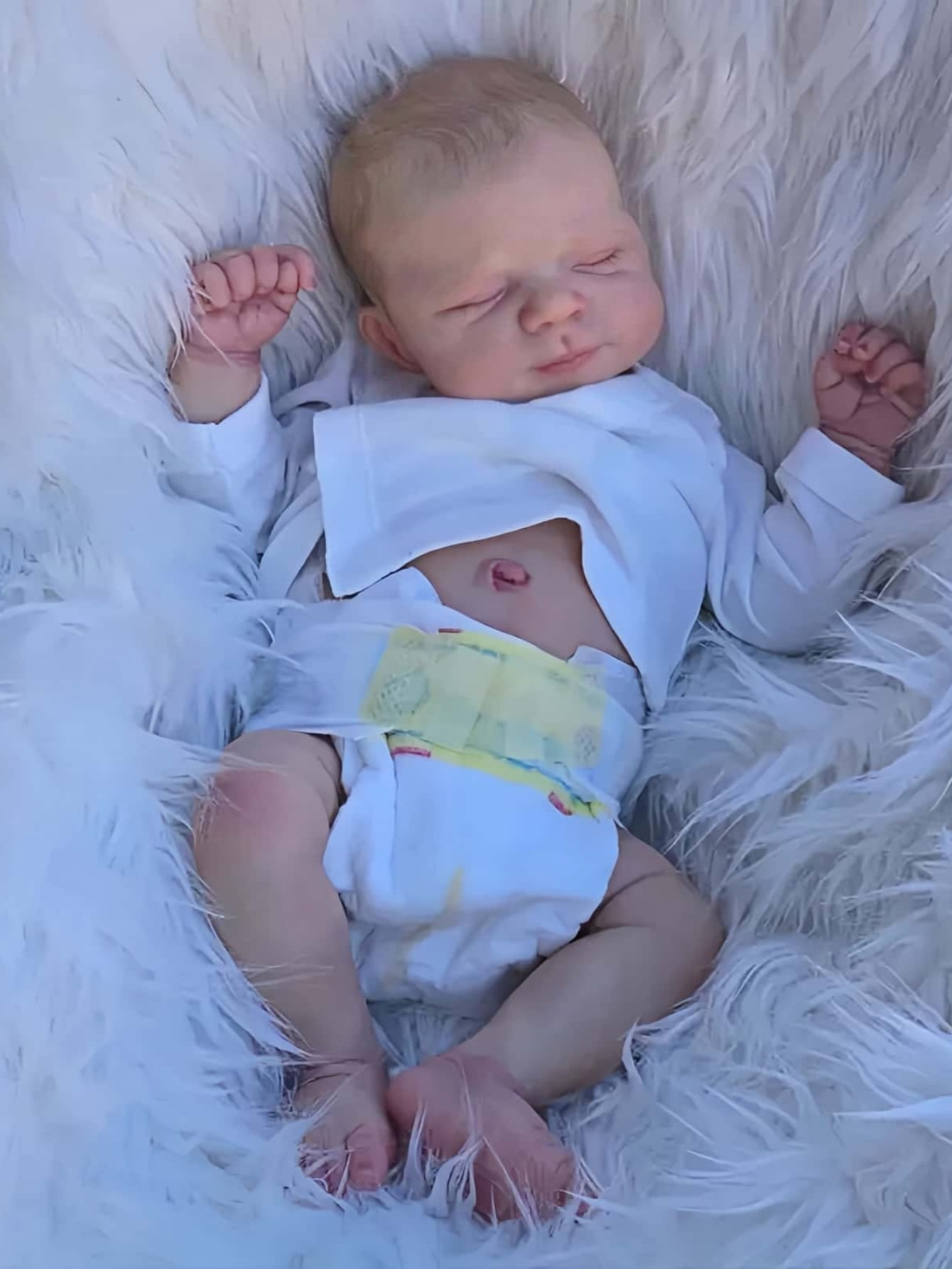 19 Inch adorable reborn baby doll - realistic details, hand-painted appearance, cute and real - perfect for collection and gift giving