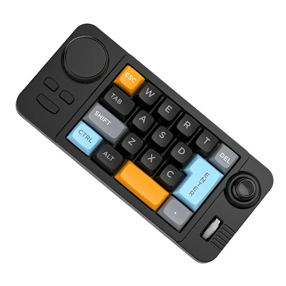 19 Key Color Gaming Keyboard Programmable Joystick Double Macroed Wheel Hot Swappable Switches Space Saving