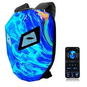 19" LED Backpack, Animated Digital Motorcycle Backpack with Programmable Moving Eyes, DIY Graffiti, Perfect Tech Gear
