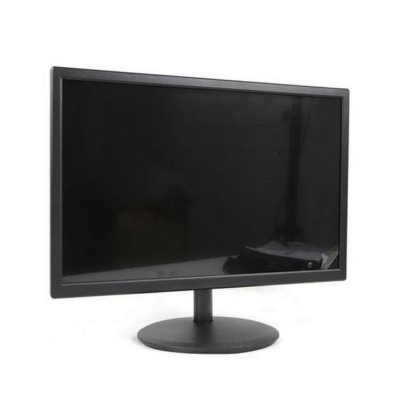19" LED Screen Display Portable Smart Digital AV Monitor with Power & VGA cable, Black