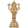 thumbnail image 1 of 19-inch Lord Venkateshwara Tirupati Balaji Brass Statue - Temple Deity Idol, 1 of 4