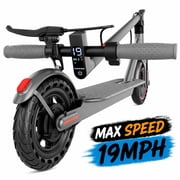 19 MPH Electric Scooter for Adults, APP Control, 8.5 Maintenance-Free Solid Tires, Foldable E Scooter with Smart LCD Display, Cruise Control & UL2272 Certification