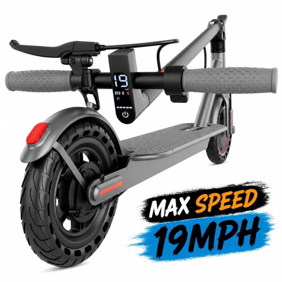 19 MPH Electric Scooter for Adults, APP Control, 8.5" Maintenance-Free Solid Tires, Foldable E Scooter with Smart LCD Display, Cruise Control & UL2272 Certification