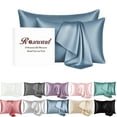 thumbnail image 1 of 19 Momme Mulberry Silk Pillow Cases for Hair and Skin Made in USA- White Silk Pillowcase-16A Grade Real Silk, Anti Acne Pillowcase, Zipper Closure, Anti Wrinkle, Anti Aging, 1 of 6