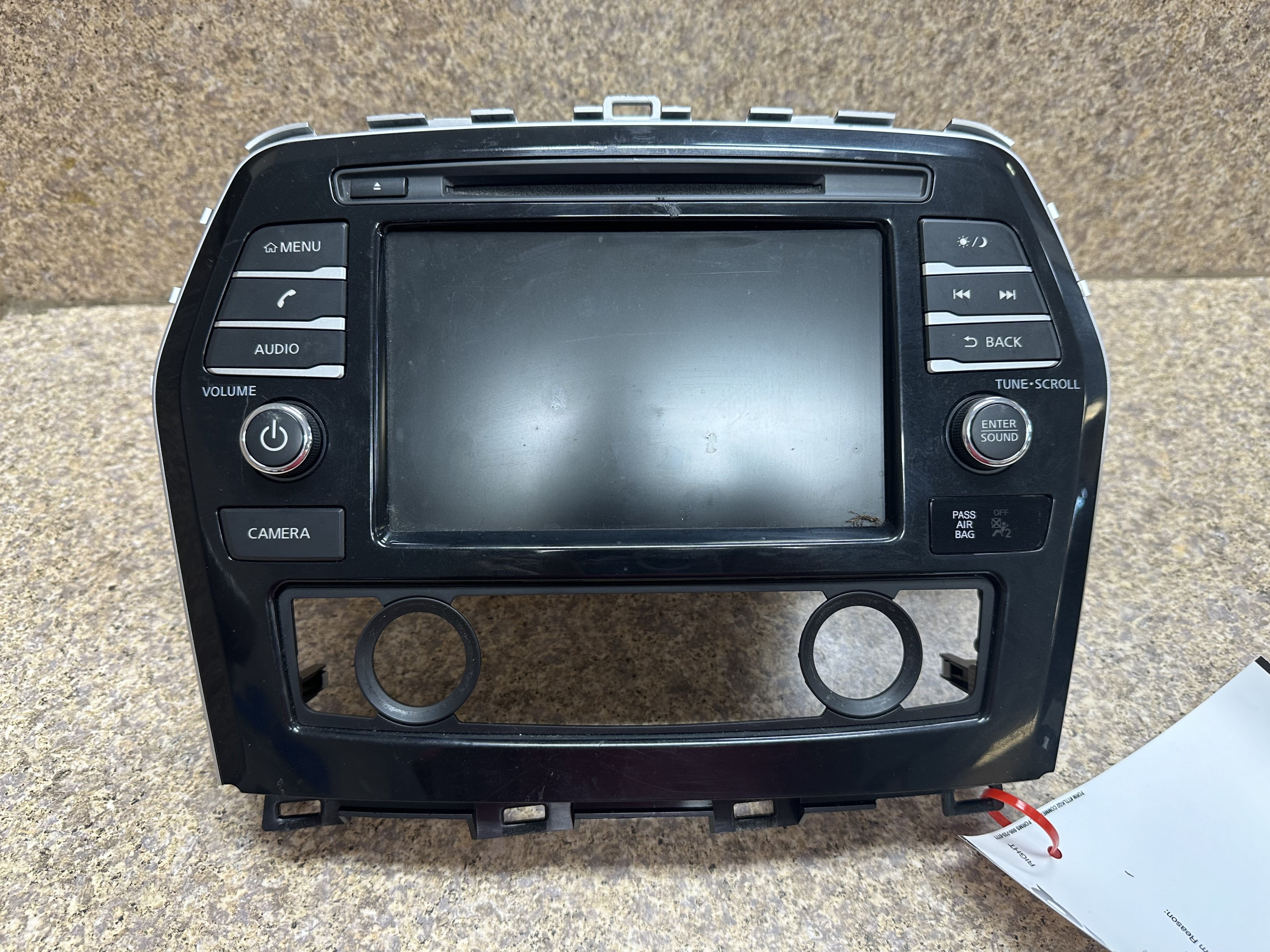 Pre-Owned 19 Nissan Maxima AM FM Radio Receiver w/ Display Screen OEM LKQ - Verify Specific Vehicle Fitment In Description - (Good)