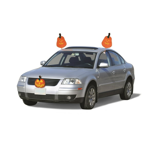 Mystic Pumpkins Decorating Halloween Car Kit - Universal Size - 19" - Orange and Yellow