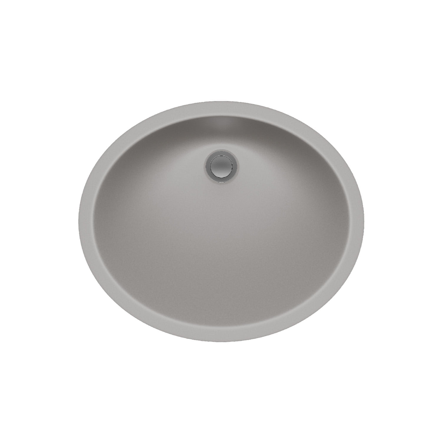 19" Oval Quartz Vanity Bathroom Sink, Galaxy Concrete Drop-In Sink, Undermount Bathroom Sink, Granite Vanity Basin by Lexicon Platinum LP-V210-C
