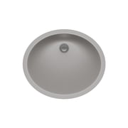 19" Oval Quartz Vanity Bathroom Sink, Galaxy Concrete Drop-In Sink, Undermount Bathroom Sink, Granite Vanity Basin by Lexicon Platinum LP-V210-C
