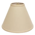 thumbnail image 1 of 19" Parchment Biege Deep Cone Slanted Linen Lampshade, 1 of 3