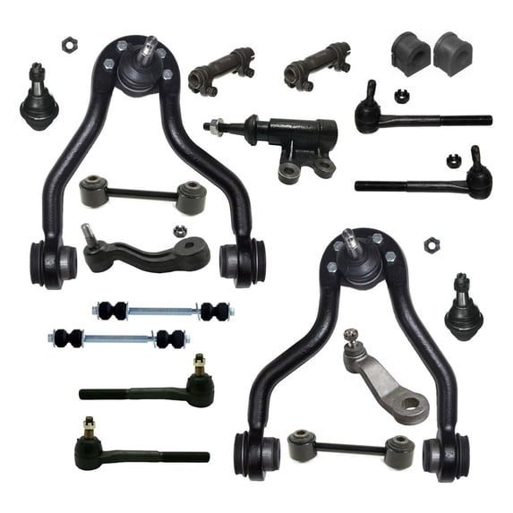 19 Pc Front & Rear Suspension Sway Bar Links Stabilizer Bar Bushing Kit 30.5 mm Upper Control Arm with Ball Joints Idler & Pitman Arm Fits select: 1996-1999 CHEVROLET TAHOE