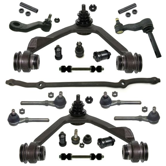 19 Pc Front Suspension Kit Idler Arm 2.48" Bolt Pattern Only Control Arms & Ball Joints Left & Right Side