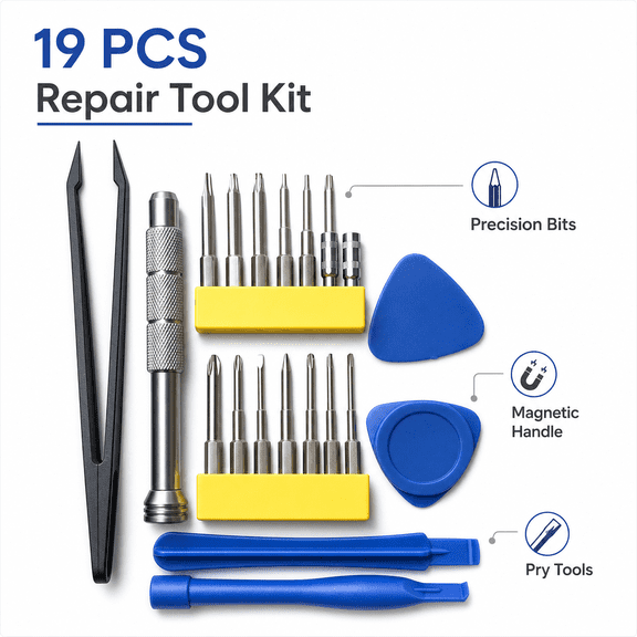 19 Pcs Console Repair Tool Kit, Screwdriver Set for Switch PS5/PS4 Xbox One Controller Console