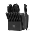 thumbnail image 1 of NULAS 19 Pcs Kitchen Knife Set with Block Self Sharpening, Dishwasher Safe, Anti-slip Handle, Knife Sets for Kitchen with Block, Black, 1 of 6